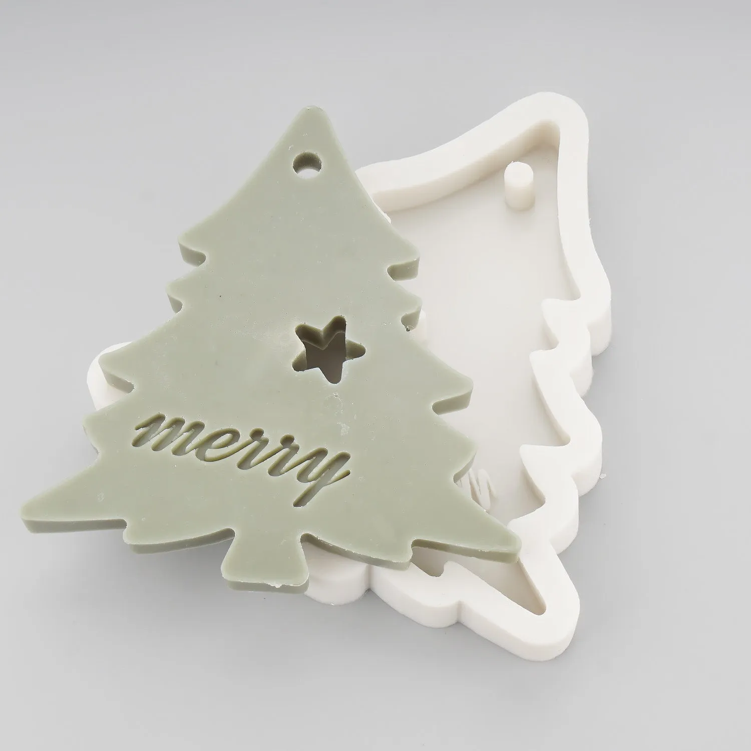 1 PCS Silicone Christmas Tree Car Aroma Mold/ Plaster Mold/ DIY Christmas Gift c