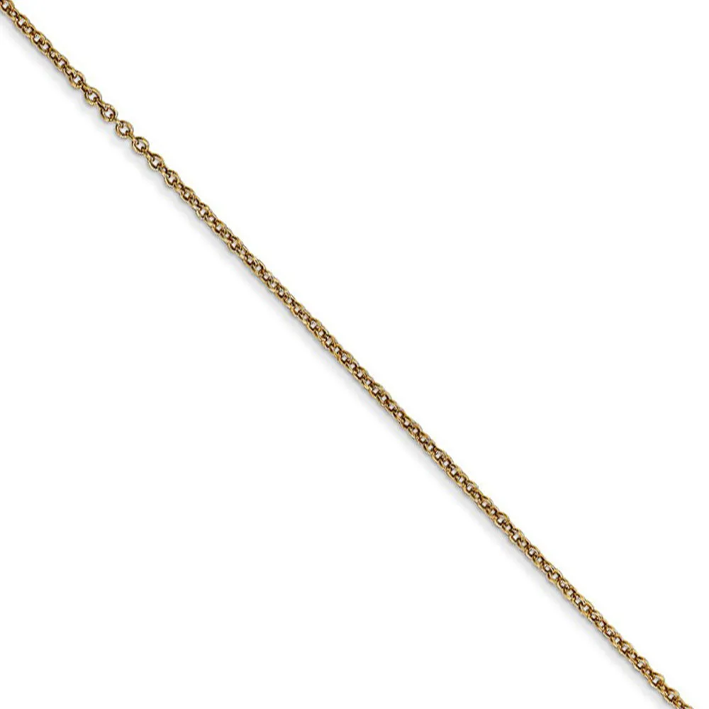 14k Yellow Gold & CZ Textured Italy Map (32mm) Necklace