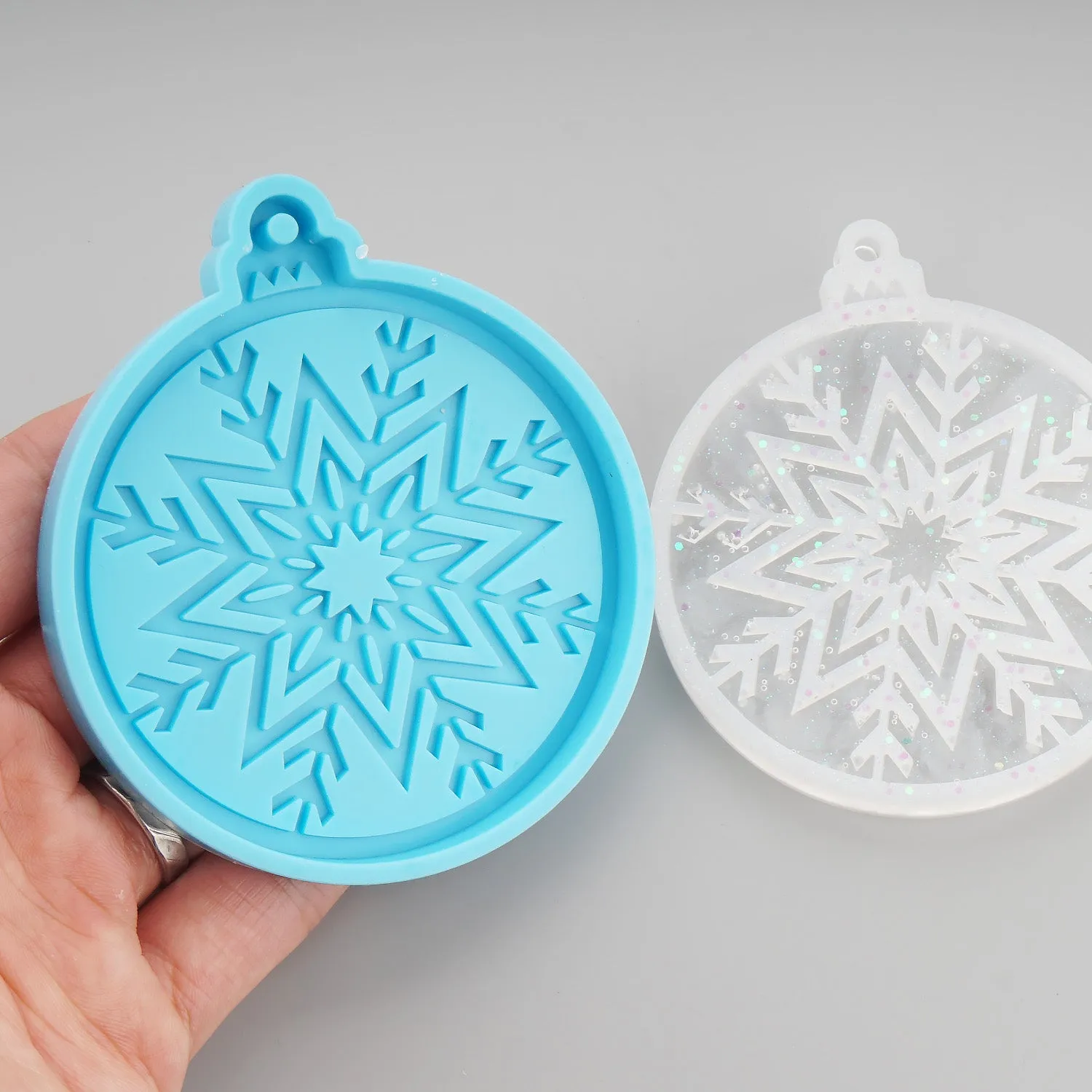 1pc Silicone Christmas Snowflake Ornament Mold DIY Resin Epoxy Mold for Christmas Gift 10397152