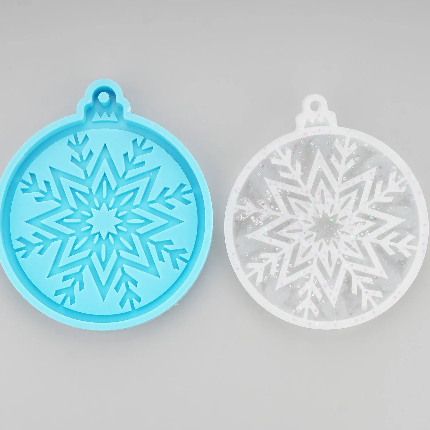 1pc Silicone Christmas Snowflake Ornament Mold DIY Resin Epoxy Mold for Christmas Gift 10397152