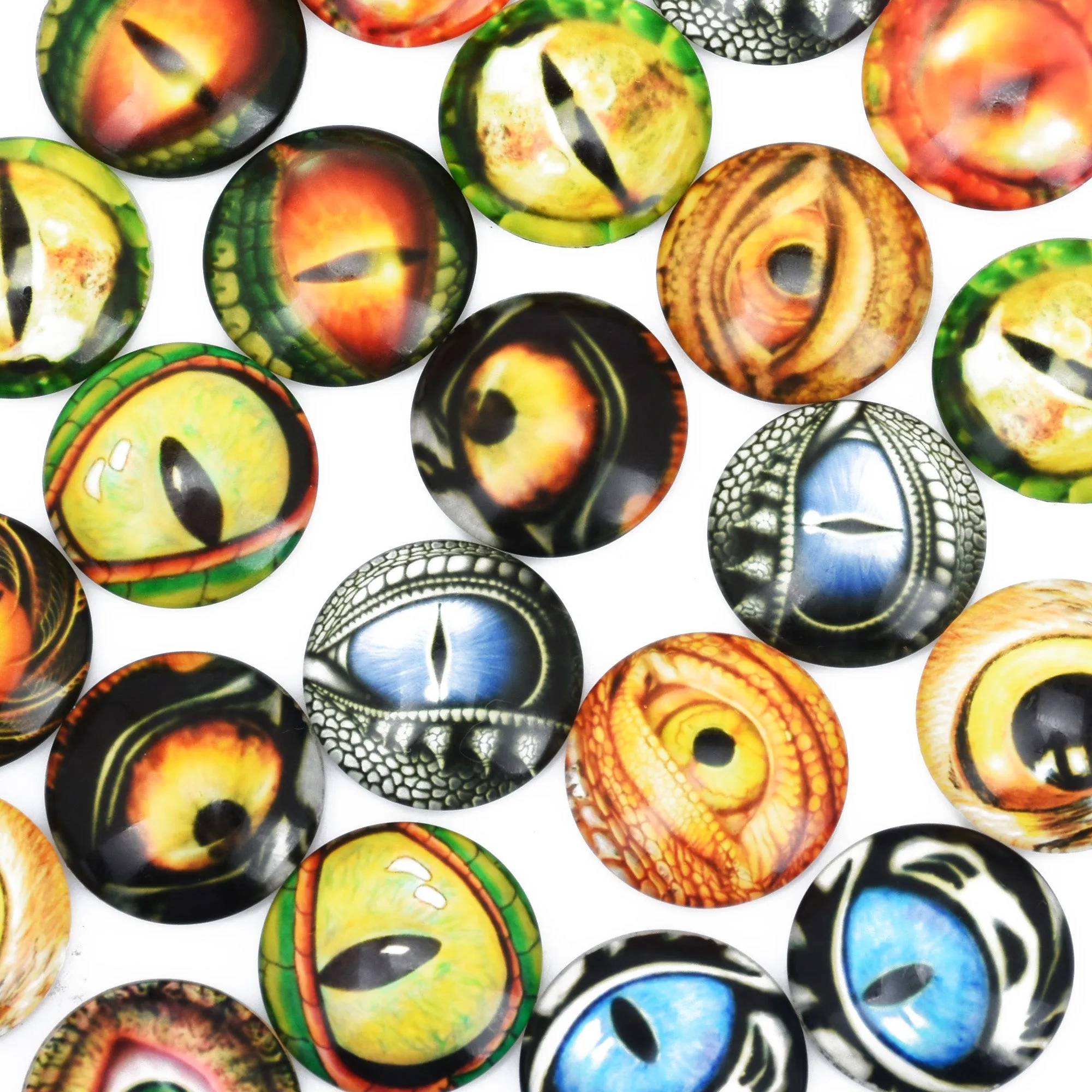 25mm Handmade Photo Glass Cabochons Halloween castle eye Cabochon Round cabochons Image Glass Cabochon 20pcs 102909