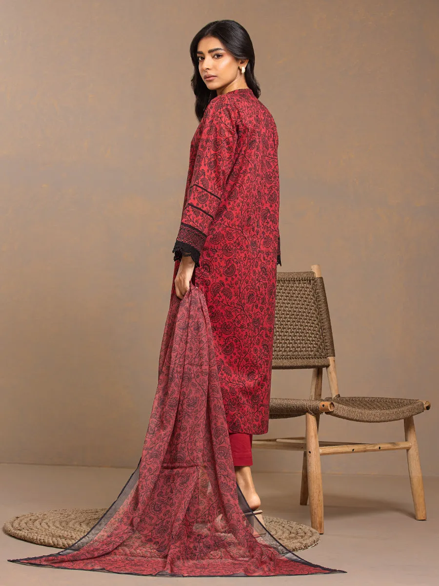 ACE Galleria Merak Printed Cambric Unstitched 3Pc Suit A-WU3PMC23-24013