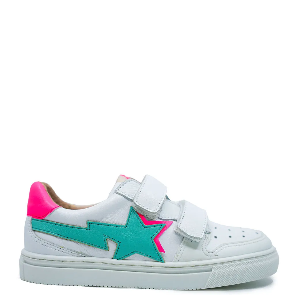 Acebos Fuchsia Star Velcro Sneaker