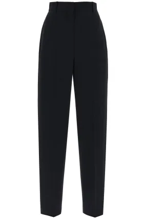 Alexander Mcqueen Fluid Crepe Trousers   Black