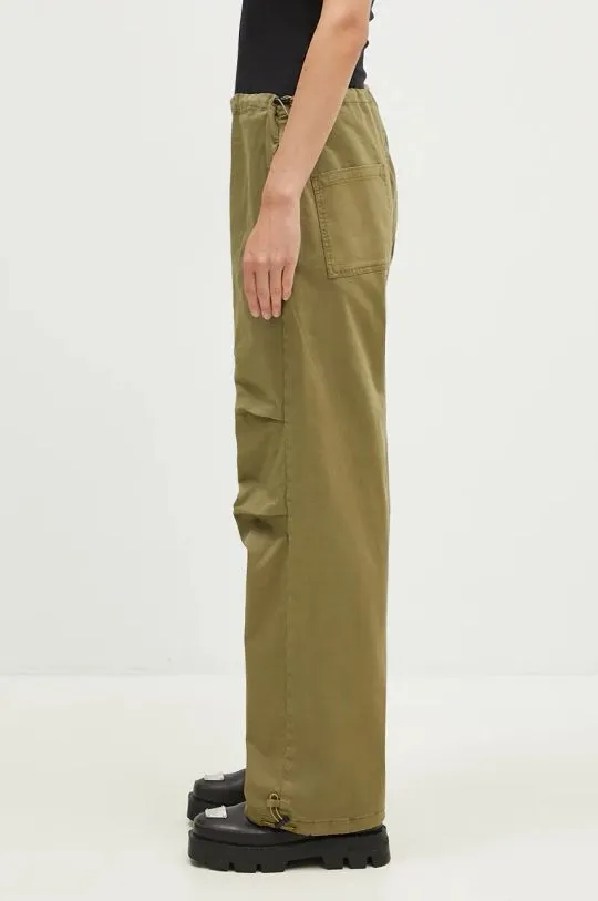 Alpha Industries trousers Cargo Jogger Pant women's green color 148024