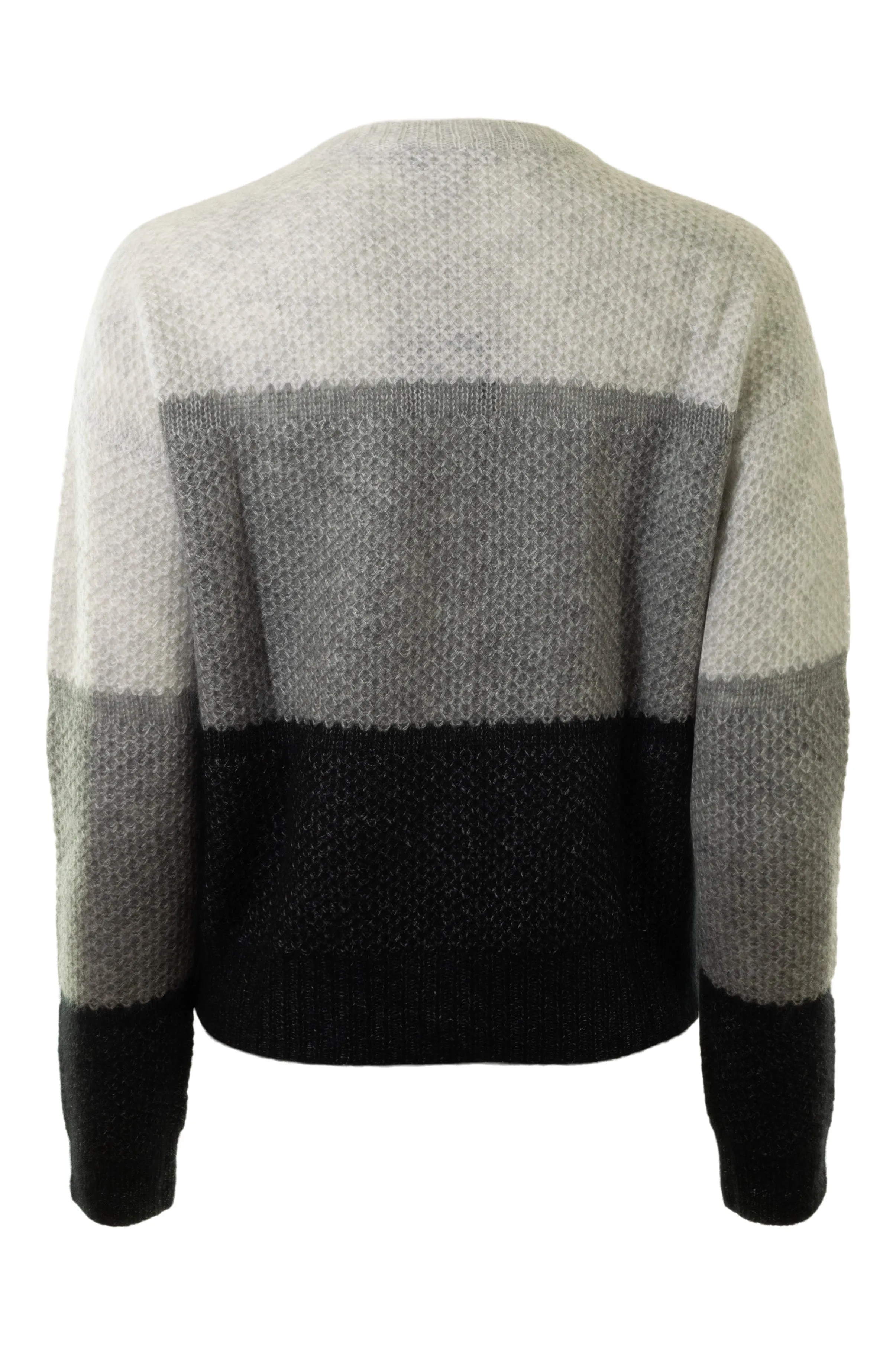 Autumn Cashmere Color Block Honeycomb Crew