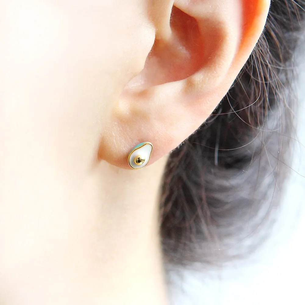 Avocado Cute Fruits Studs Earrings