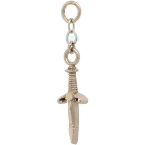 Back Stabber Chain Charm in Gold