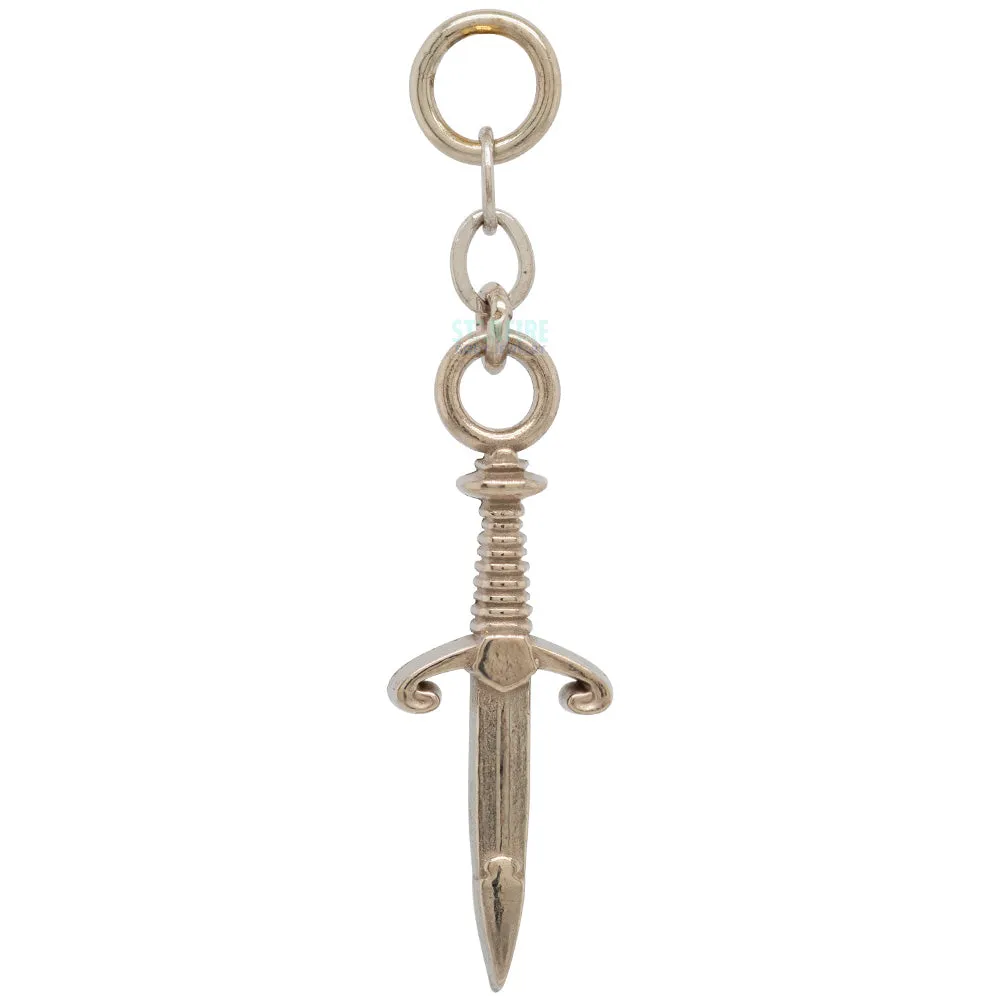 Back Stabber Chain Charm in Gold