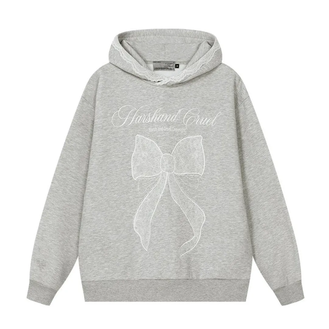 Ballet Lace Bowknot Hoodie