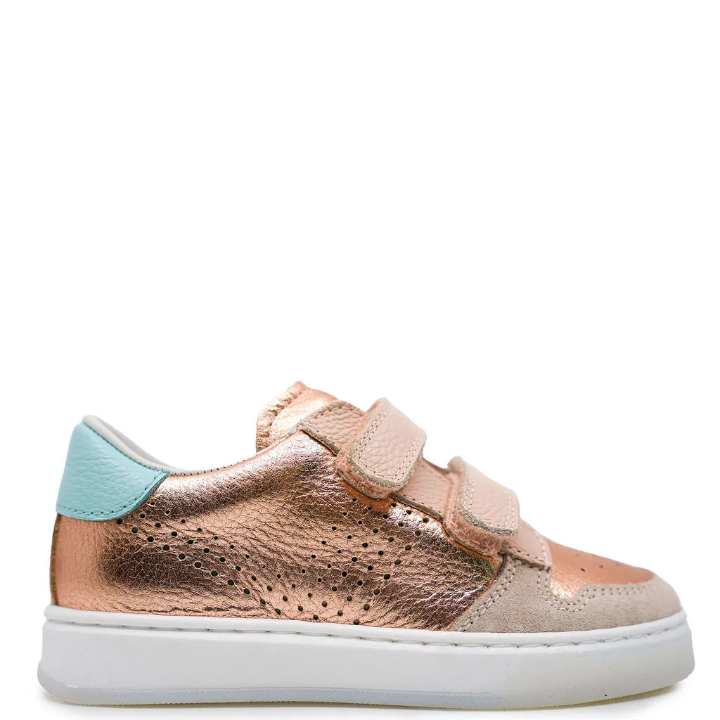 Beberlis Rose Gold Velcro Sneaker