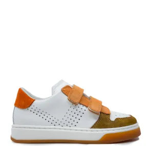 Beberlis Tan and Olive Velcro Sneaker