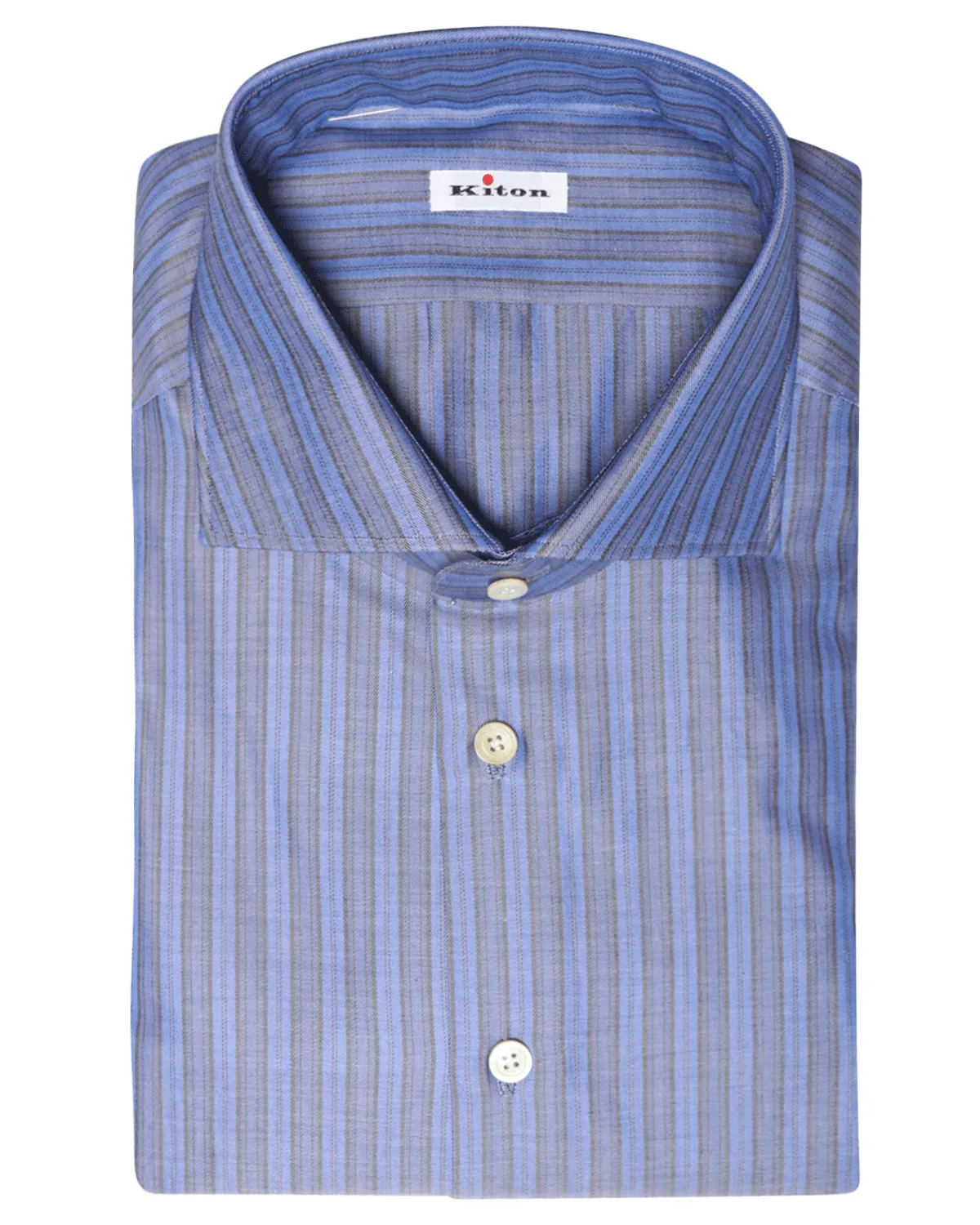 Black and Blue Cotton Blend Sportshirt