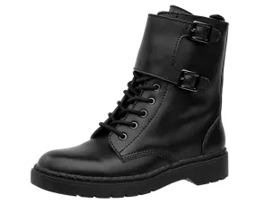 Black Top Strap Ealing Boot *ALL ITEMS FINAL SALE/NON-RETURNABLE*