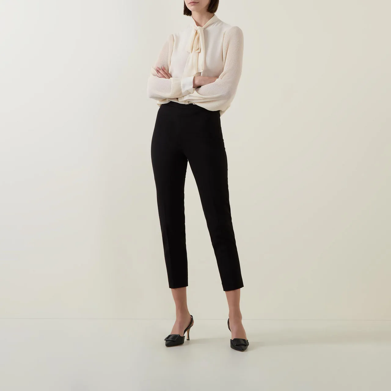 BOSS Tilunara Tapered Trousers - Black