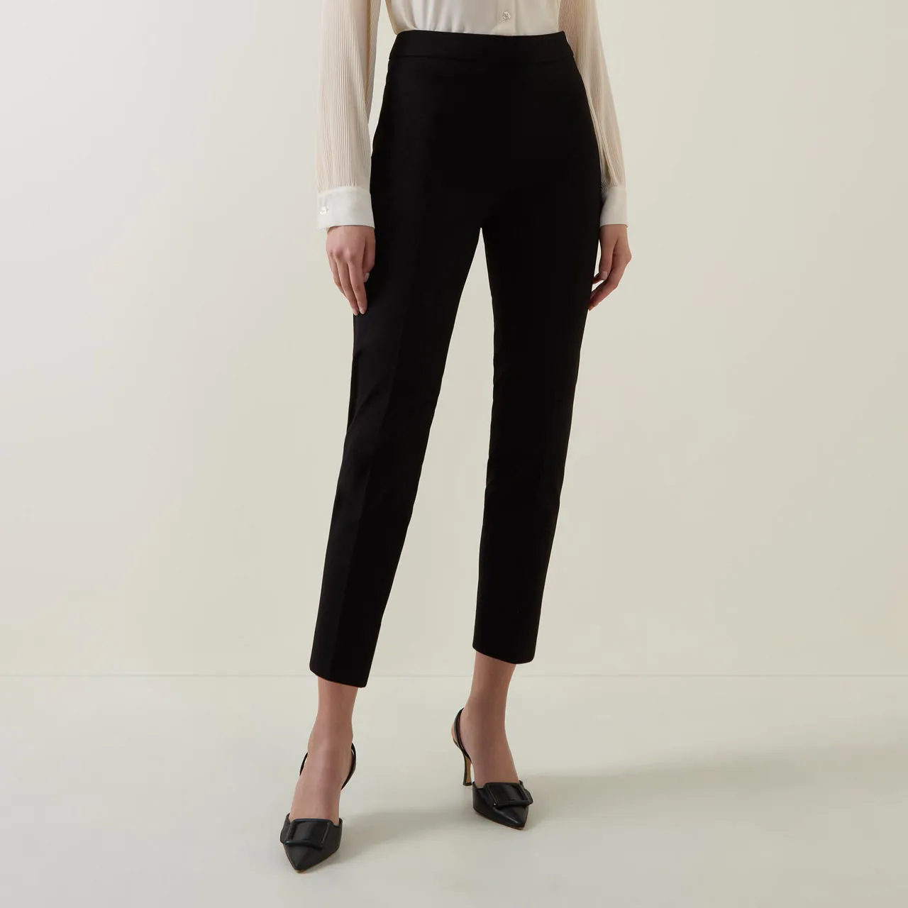 BOSS Tilunara Tapered Trousers - Black