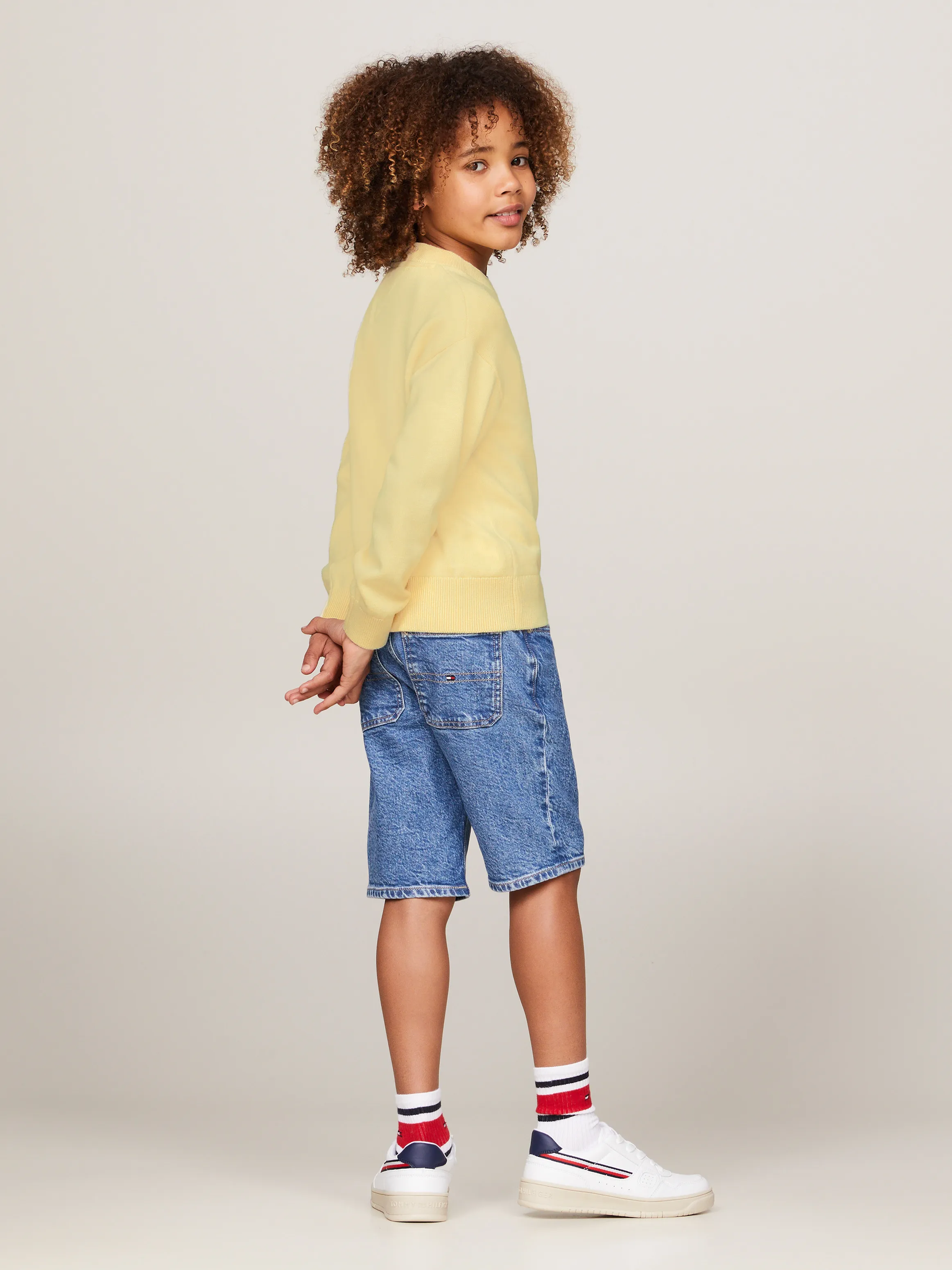 Boys 3-7 Essential Flag Embroidery Jumper | Knitwear | Tommy Hilfiger