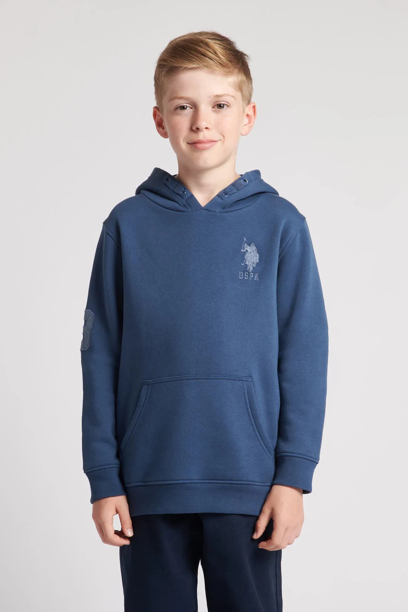 Boys Player 3 Hoodie in Dark Denim