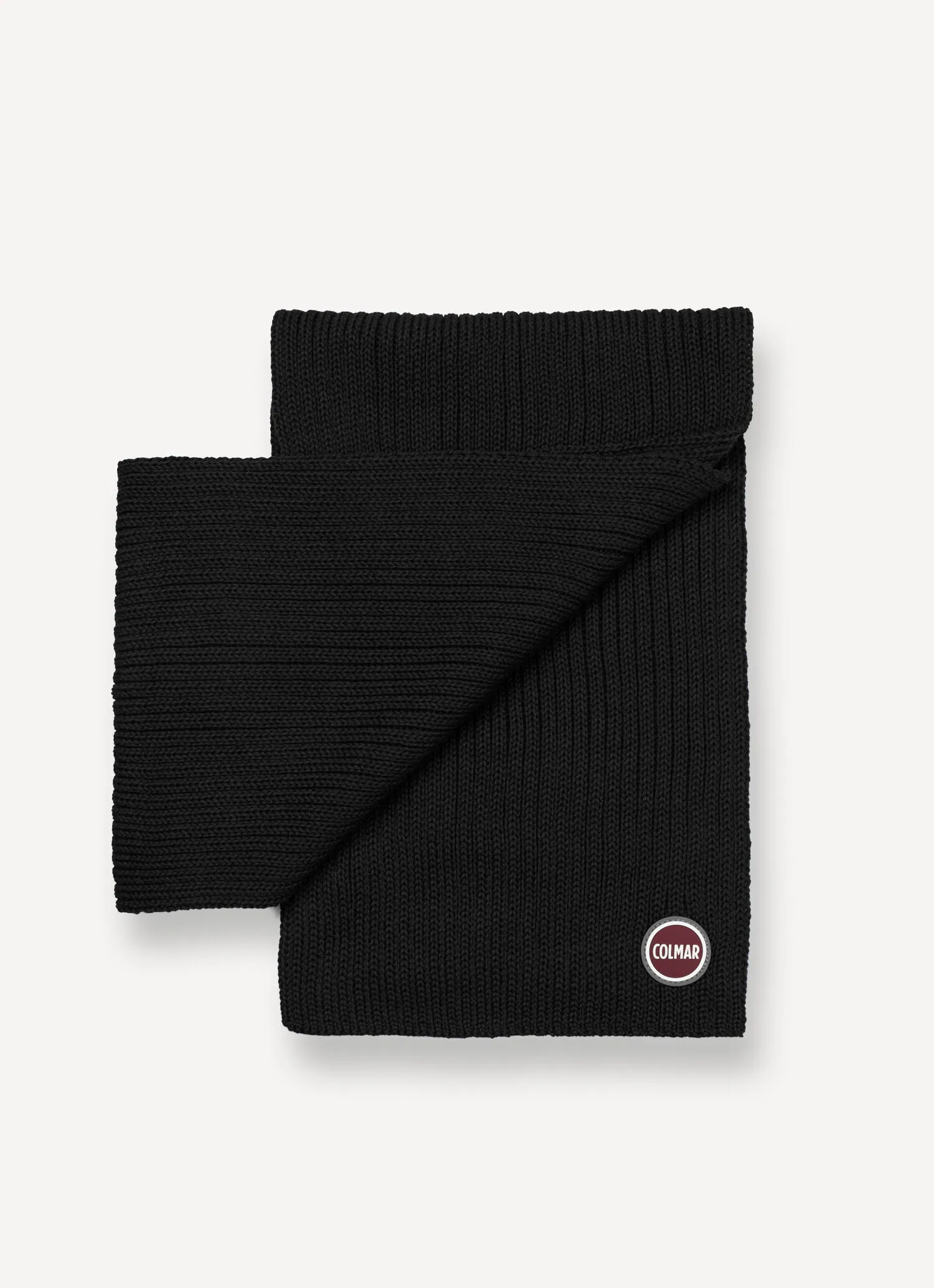 Branded wool unisex scarf-