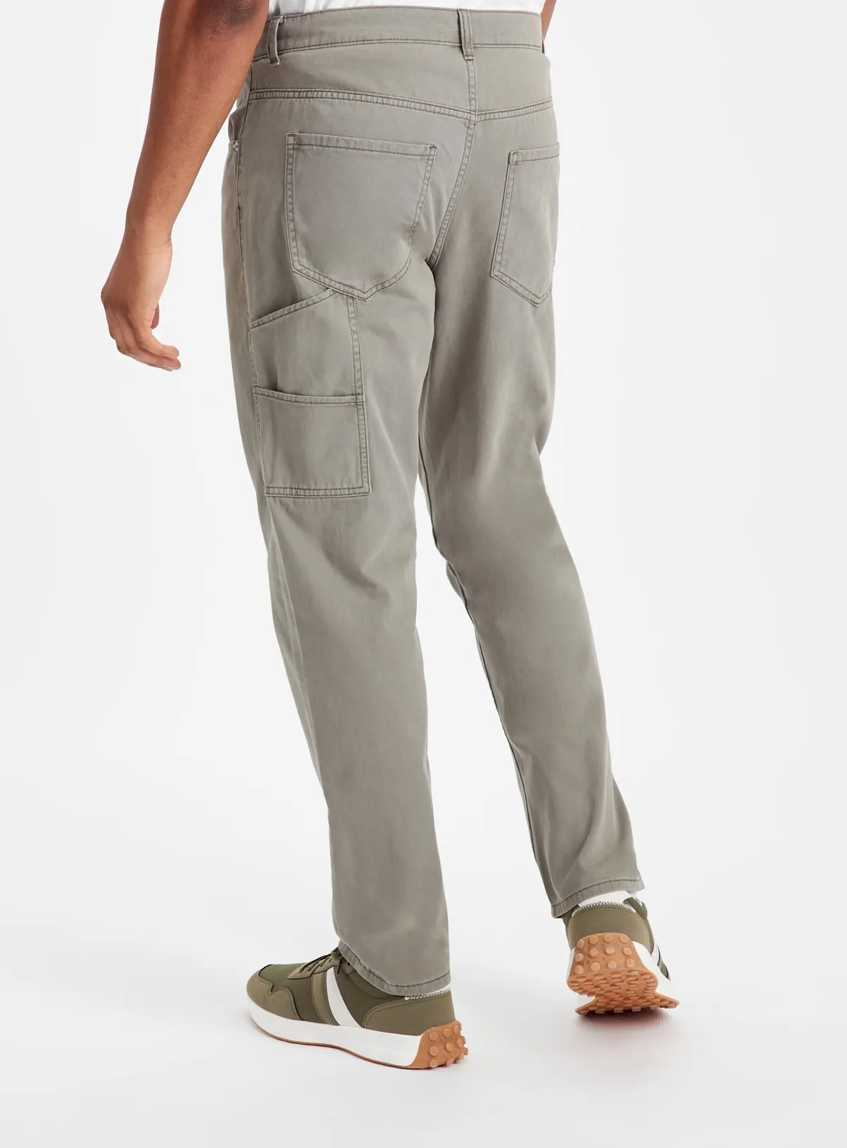 Buy Grey Relaxed Carpenter Trousers  42R | Trousers | Tu