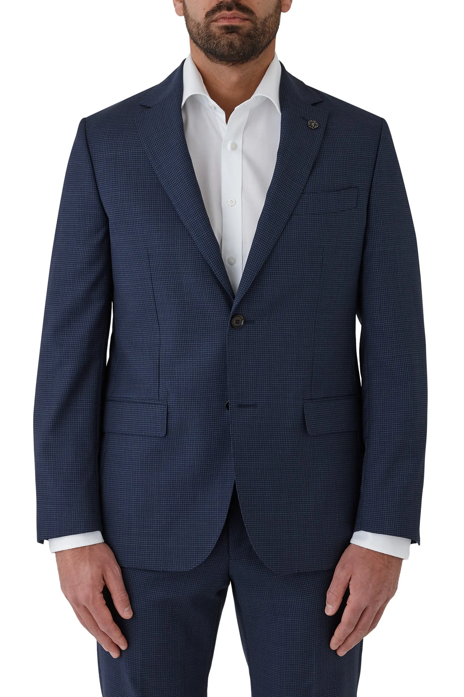 Cambridge - Morse/Interceptor Suit - Navy Micro Check