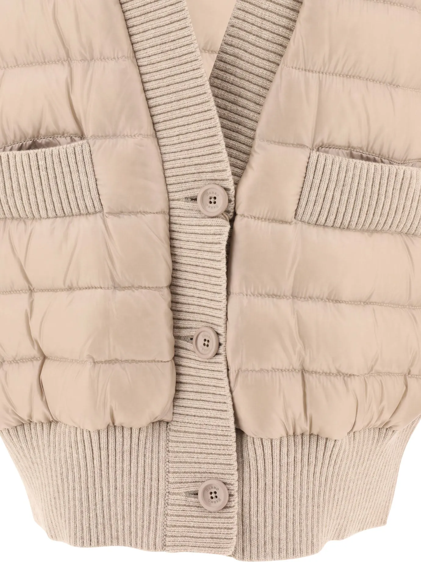 CARDIGAN-STYLE DOWN JACKET