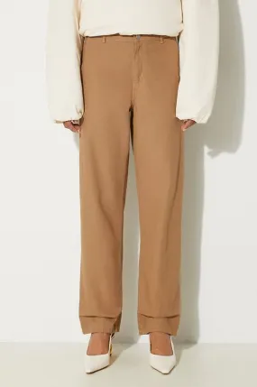 Carhartt WIP cotton trousers Pierce Pant Straight beige color I032966.2FS02