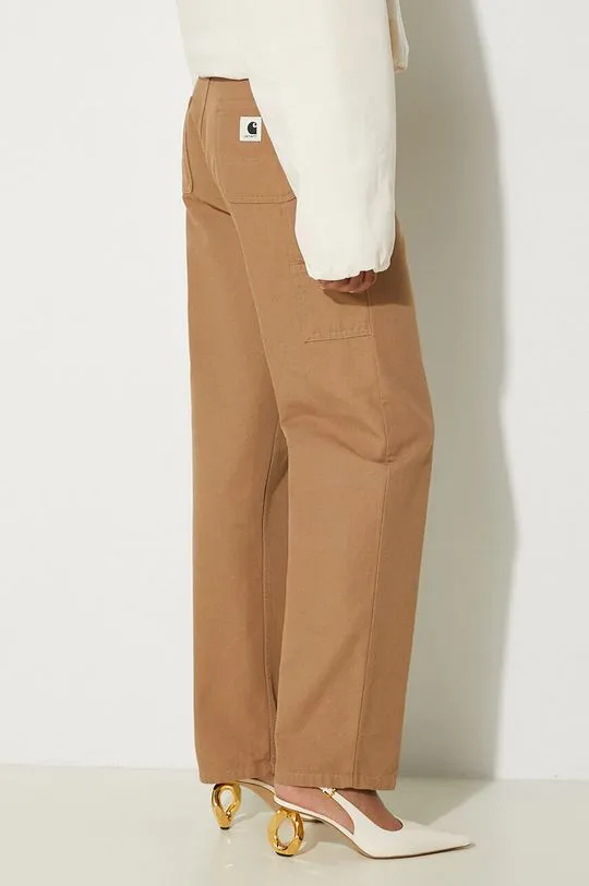 Carhartt WIP cotton trousers Pierce Pant Straight beige color I032966.2FS02