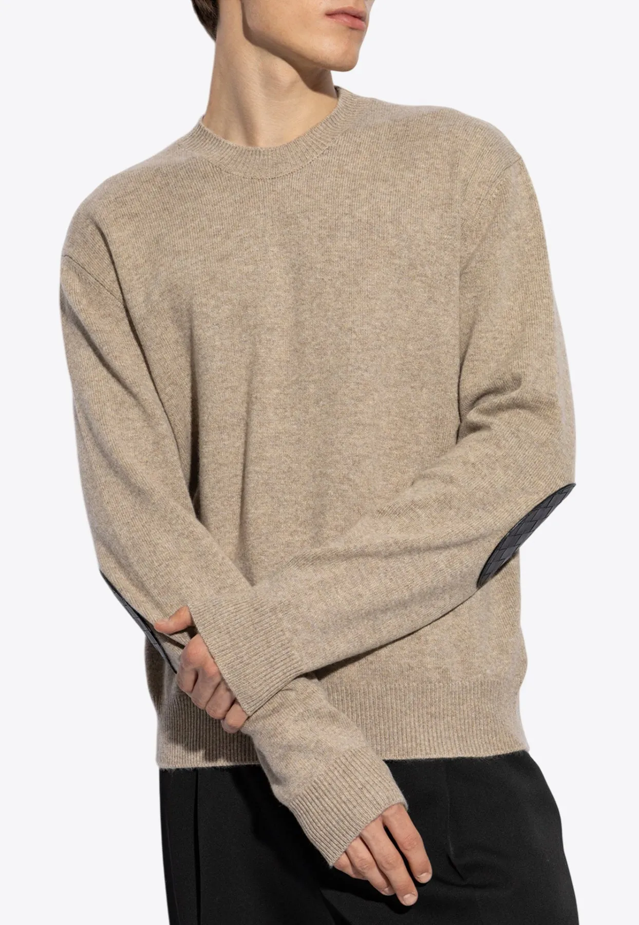 Cashmere-Blend Crewneck Sweater