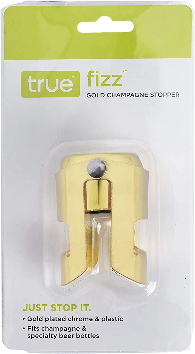 Champagne Stopper - (chrome or gold)