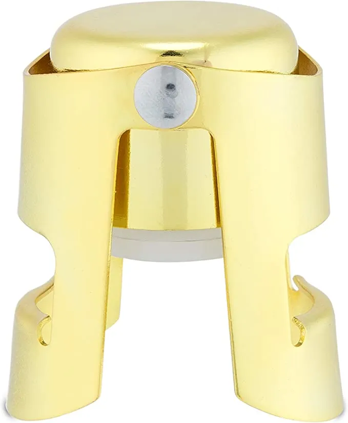 Champagne Stopper - (chrome or gold)