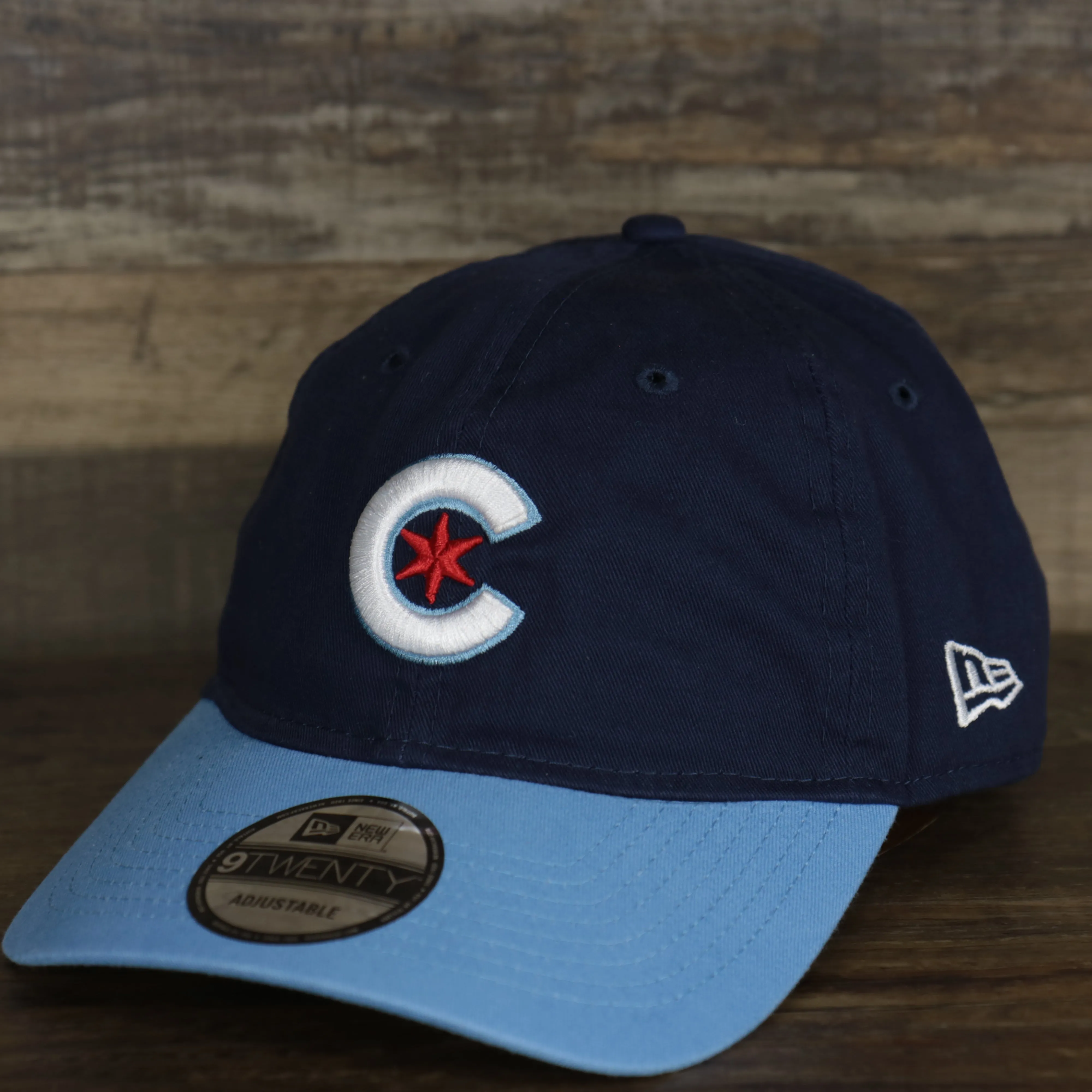 Chicago Cubs MLB City Connect 2021 On-Field 9Twenty Dad Hat | Navy Blue