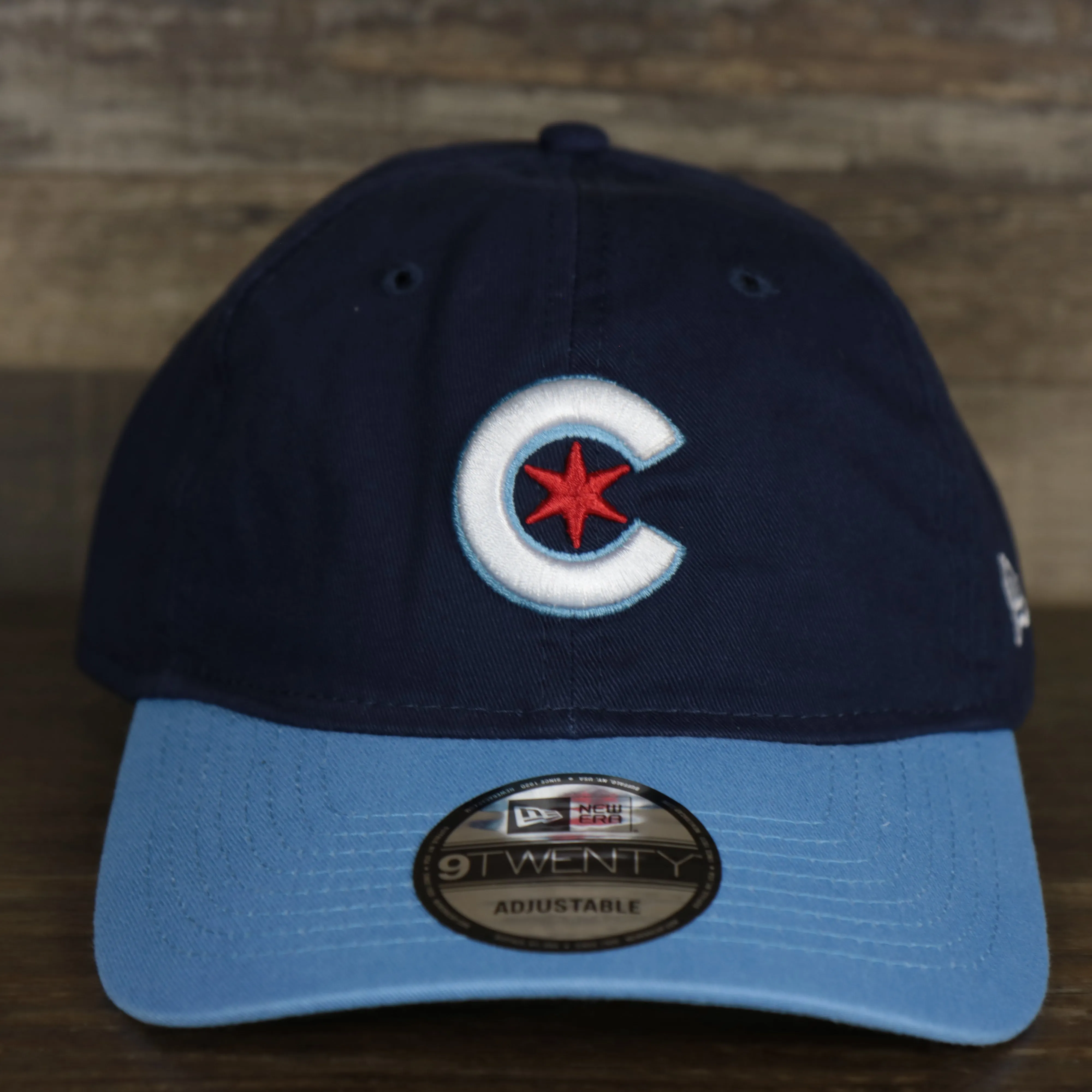 Chicago Cubs MLB City Connect 2021 On-Field 9Twenty Dad Hat | Navy Blue