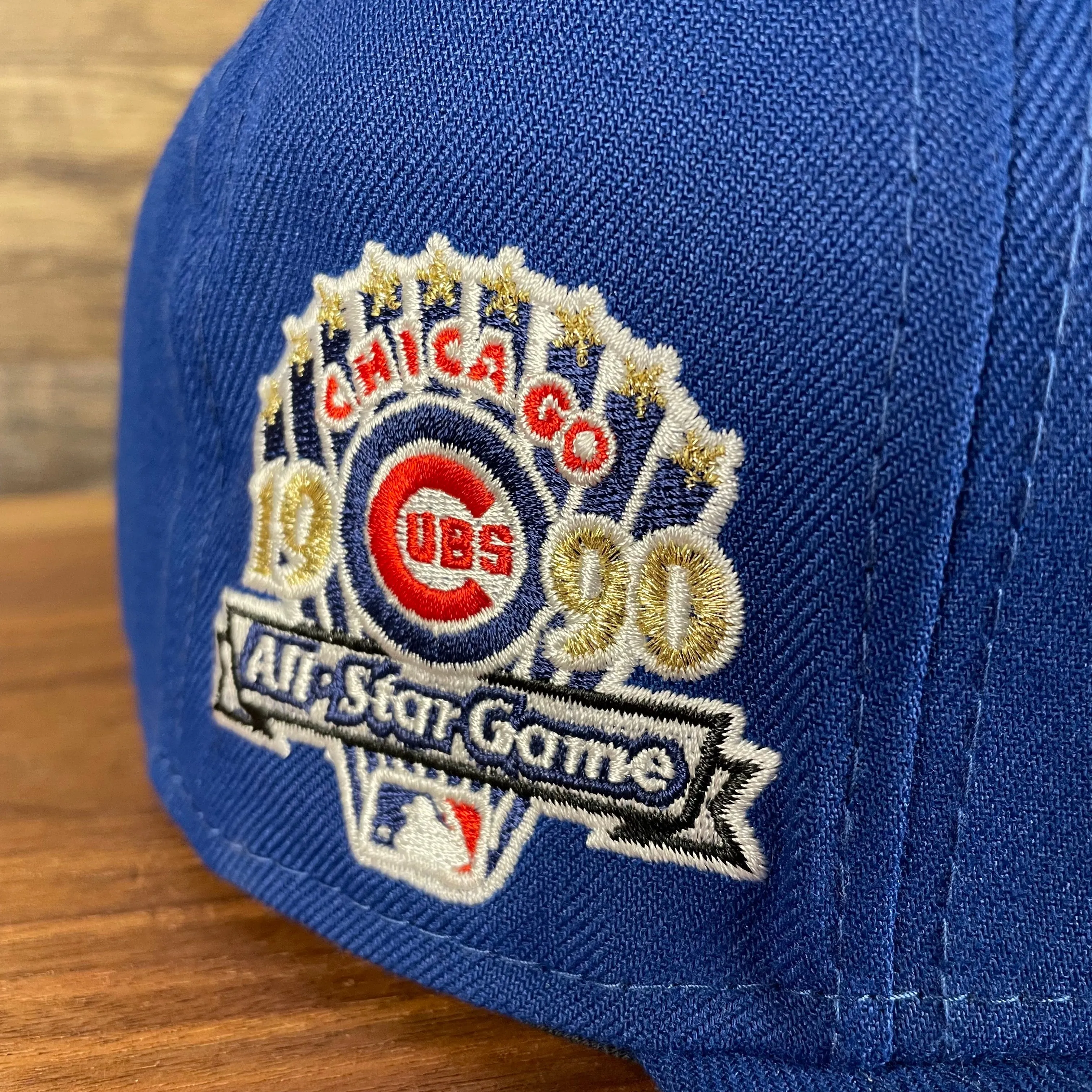 Chicago Cubs Patch Up 1990 All Star Game Side Patch Gray Bottom 9Fifty Royal Snapback Hat