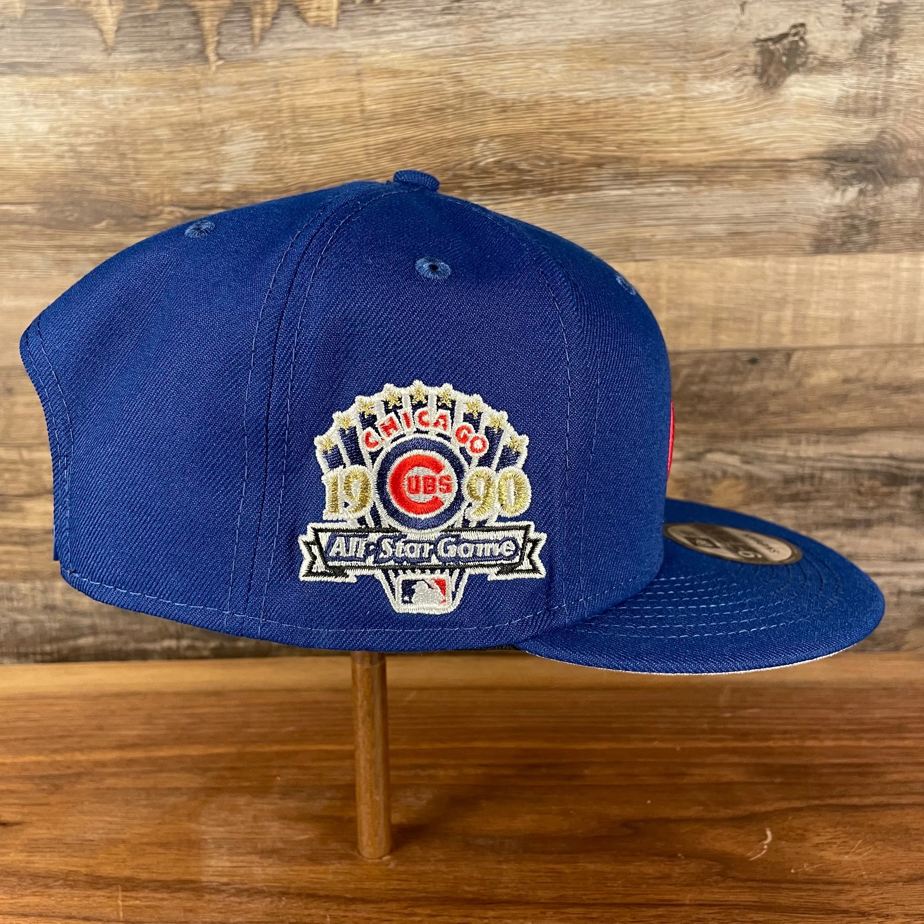 Chicago Cubs Patch Up 1990 All Star Game Side Patch Gray Bottom 9Fifty Royal Snapback Hat