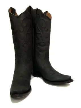 Circle G L6012 Ladies Embroidery Boot Black