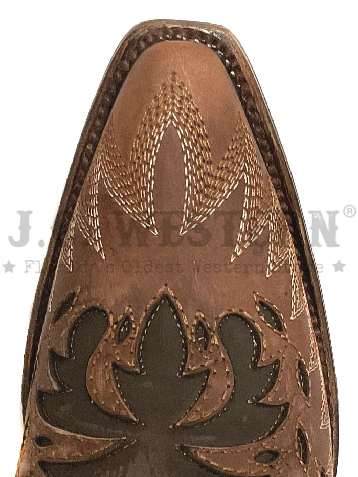 Circle G L6031 Ladies Overlay & Embroidery Boot Chocolate