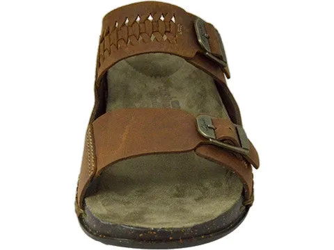 clarks ck keften step tobacco nubuck men's sandal