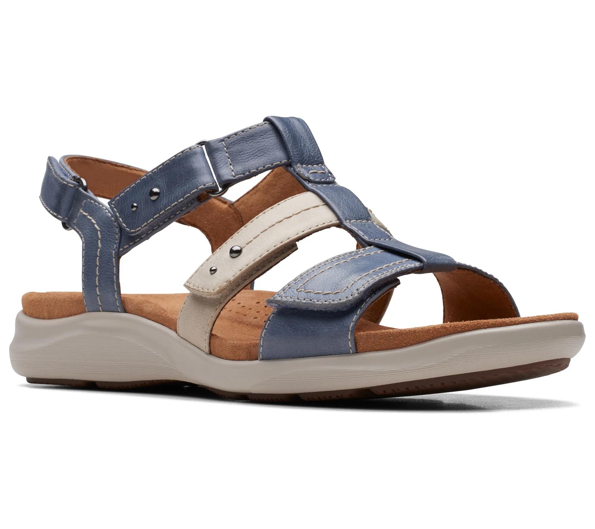 Clarks Collection Leather Sandal-Kitly Step