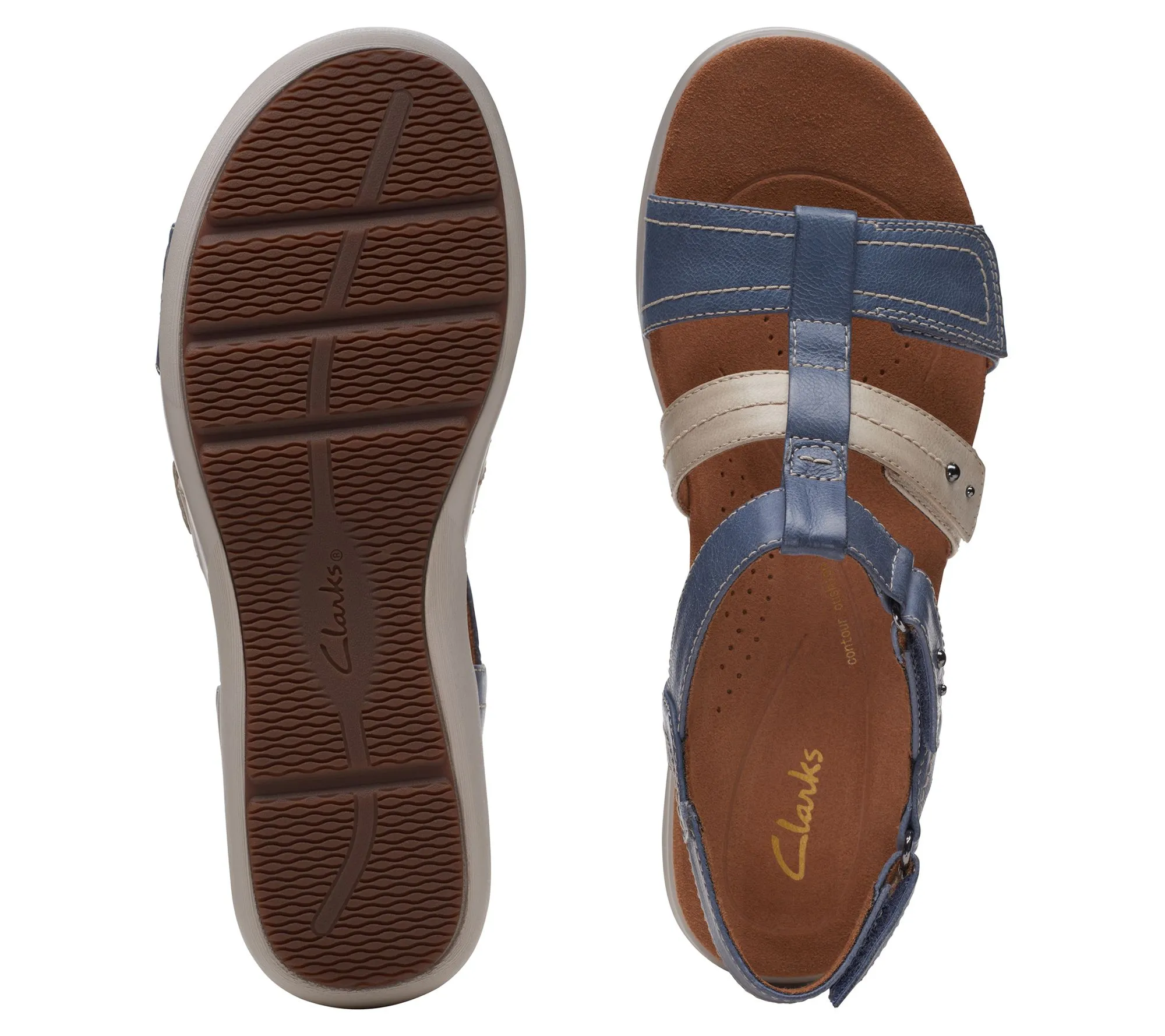 Clarks Collection Leather Sandal-Kitly Step