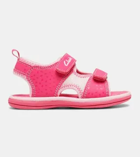 clarks frida kids fuchsia pink