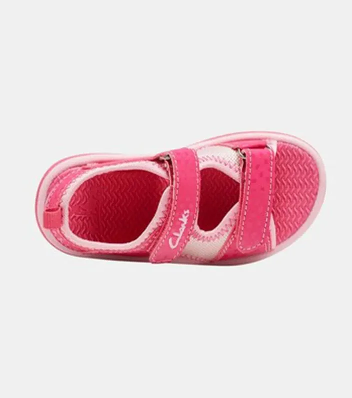 clarks frida kids fuchsia pink