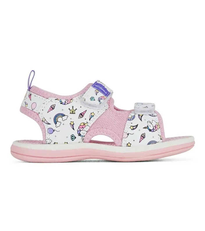 clarks frida kids white pink