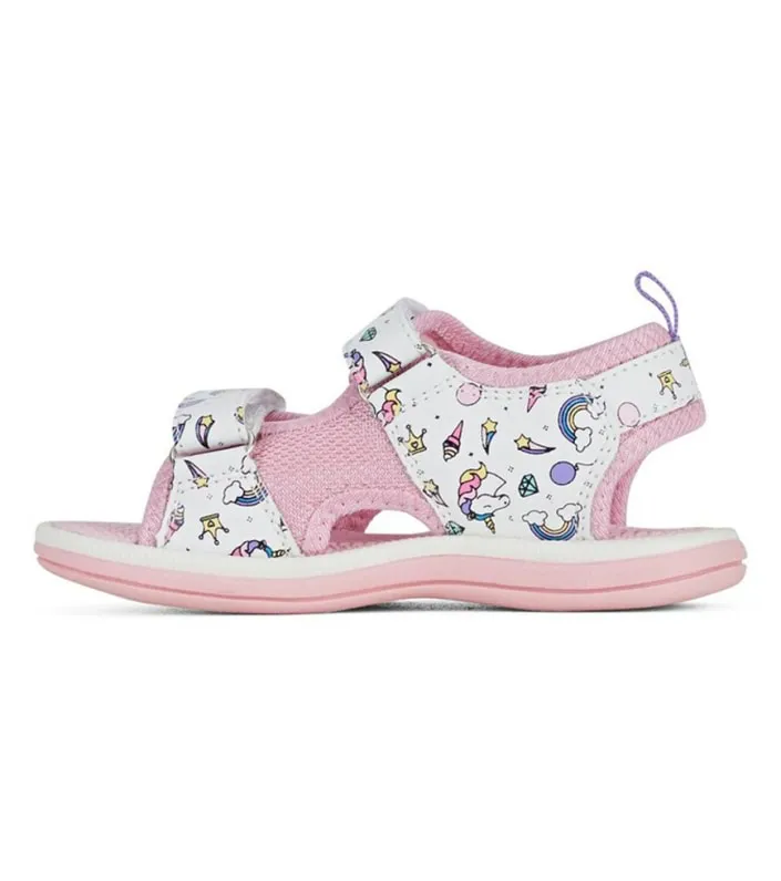 clarks frida kids white pink