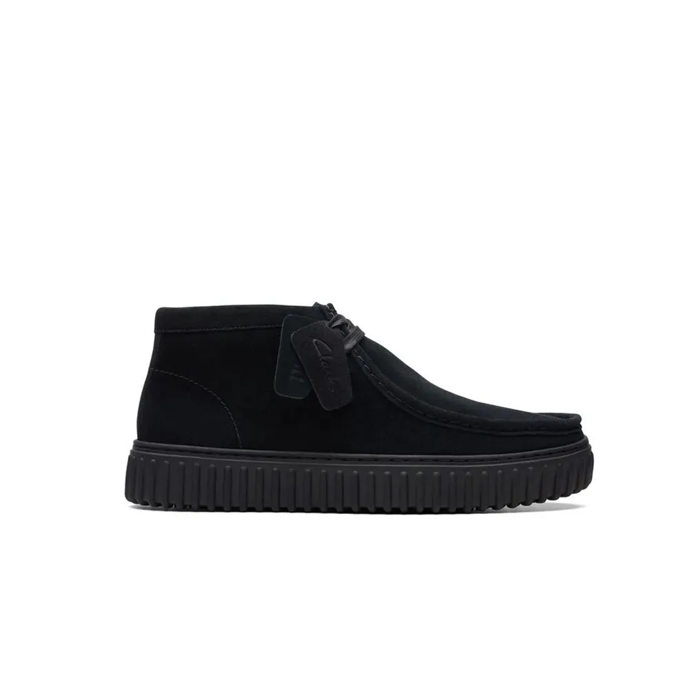 Clarks Torhill Hi Black Suede 26173664