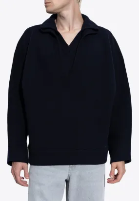 Compact Double-Layer Wool Sweater