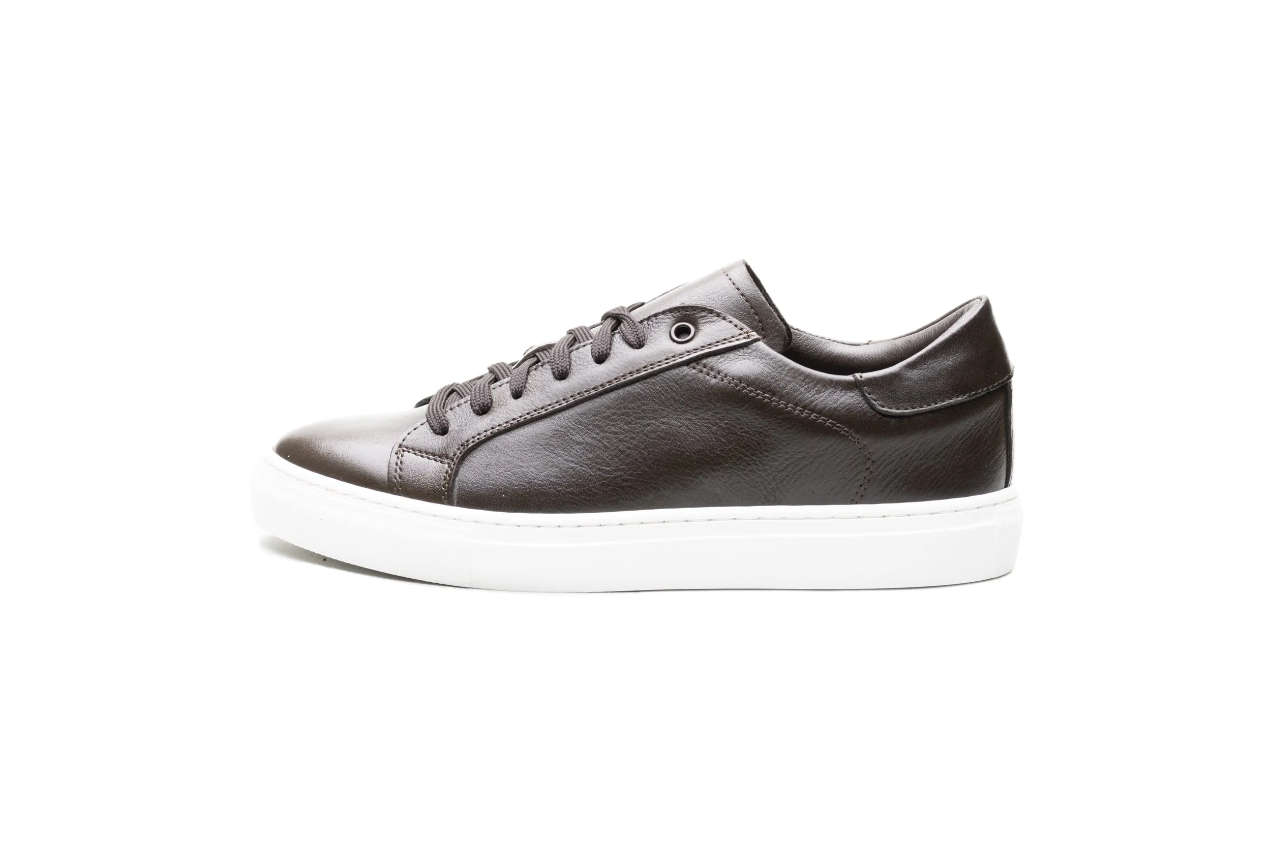 Dark Brown Sneaker/White Rubber