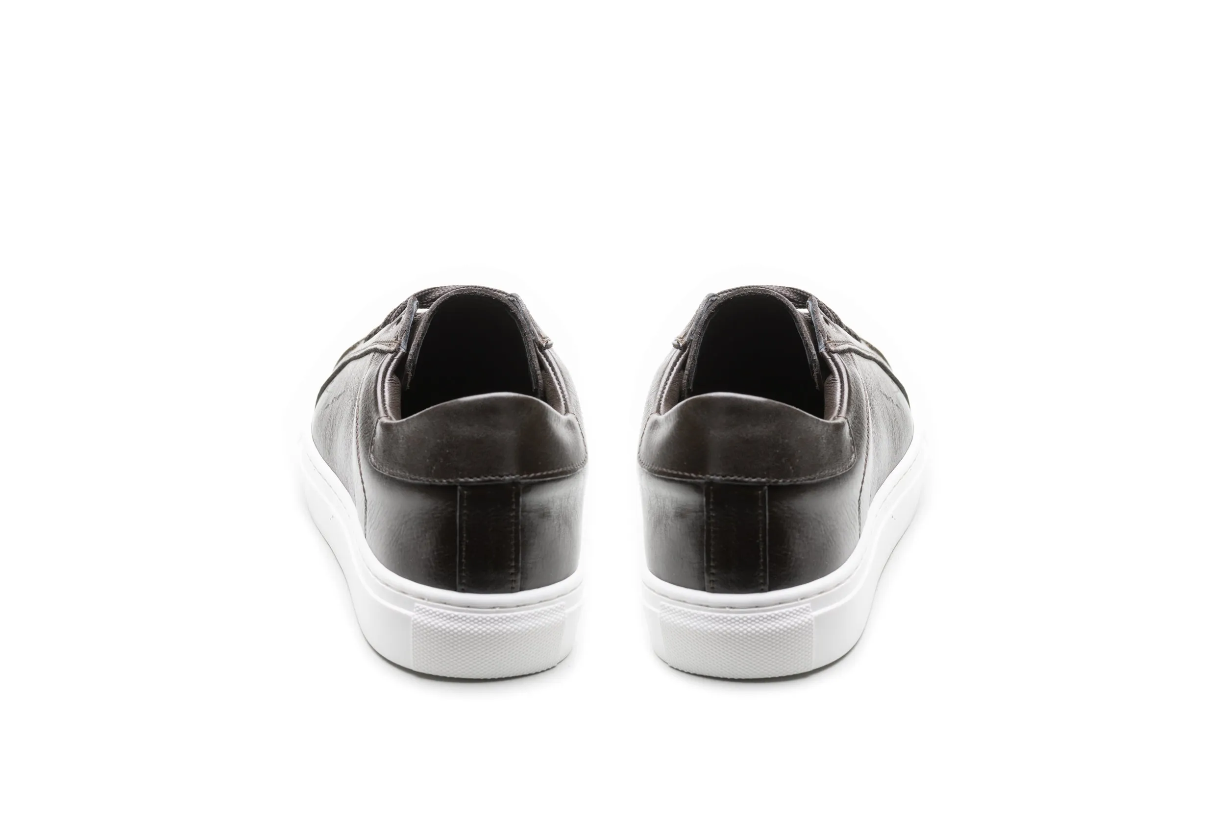 Dark Brown Sneaker/White Rubber