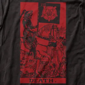 Death Tarot Card Red Print