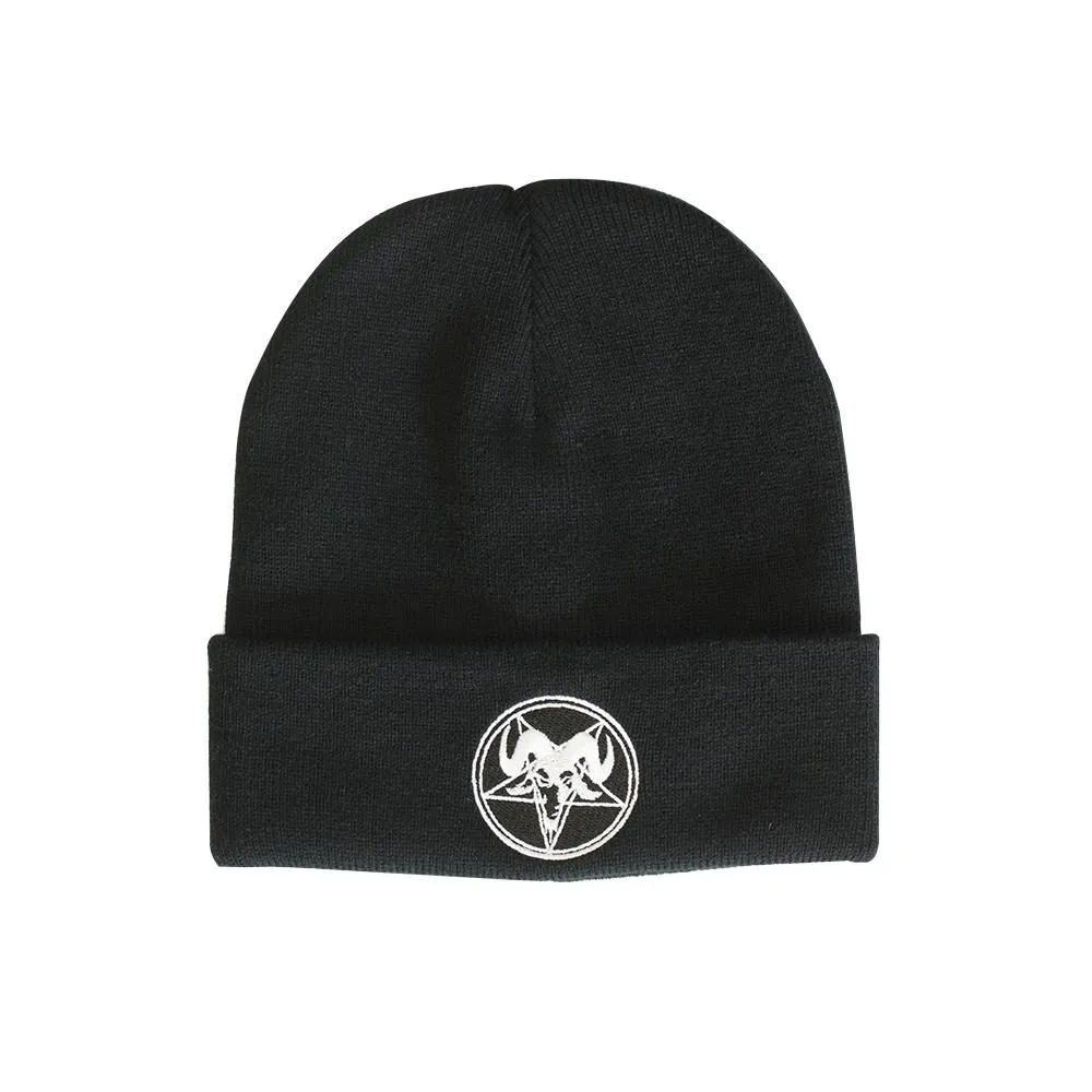 Devil Ram Black Beanie